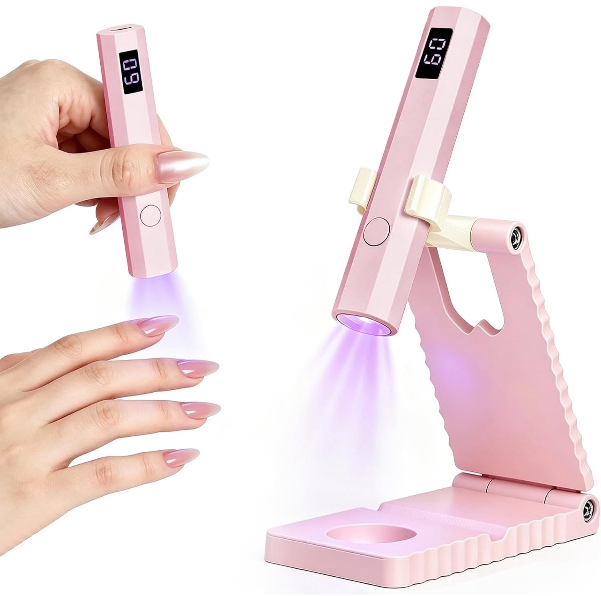 longziming - UV Nagellamp - Draagbare UV LED Lamp - Mini Uithardingslamp - Duurzaam ABS Kunststof - Veilige LED Technologie - Ideaal Voor Reizen En Thuisgebruik - 1 Stuk