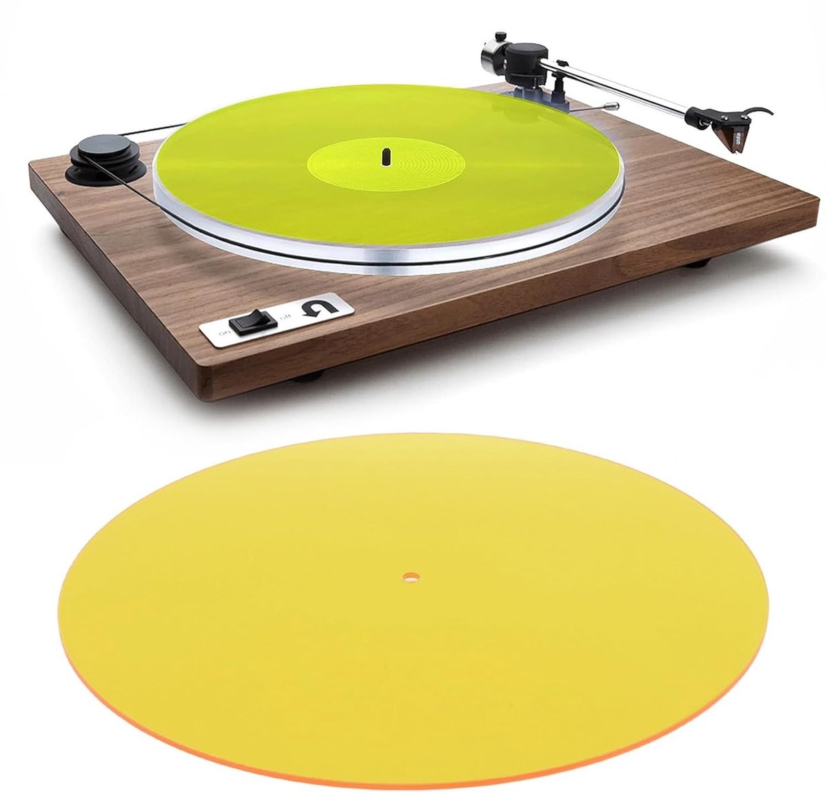 Hoogwaardige Acryl Slipmat voor 12 Inch Platenspeler - Geluidsabsorberende Platenmat voor Optimaal Geluid en Stijl