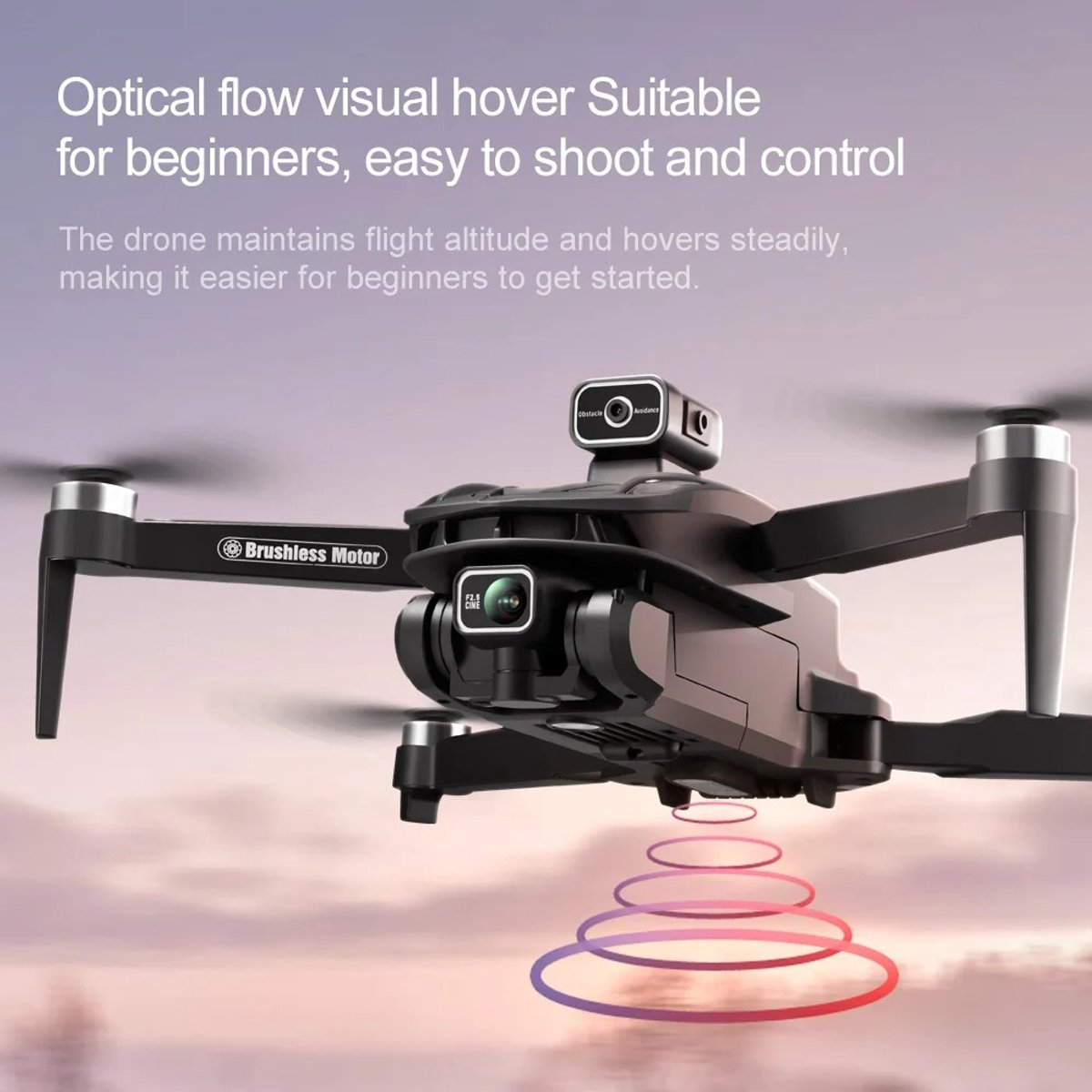 Innovastore Drone - GPS Drone - HD Camera Luchtfotografie - Borstelloze Motor 360 ° - Dubbele Camera - Afstandbediening - Zwart thumbnail 6