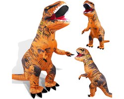 2M Opblaasbaar Kostuum Dinosaurus T-Rex - Dinopak volwassenen - Halloween Carnaval verkleed pak - Dinosaurus kostuum pak - Carnaval Kostuum