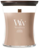WoodWick Hourglass Medium Geurkaars - Cashmere - 60 branduren