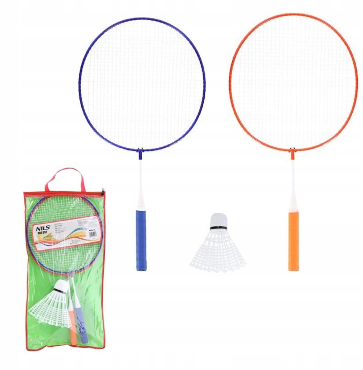 Merkloos Badminton Set: 2 Rackets, Shuttlecock & Tas voor Jong & Oud