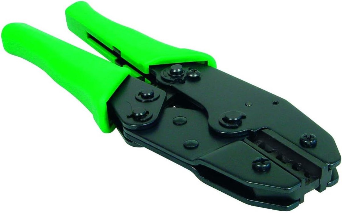 Krimptang Adereindhulzen - Pers tang - Elektrische verbindingen - Vierkante Krimp - 1.5-10mm² - Zwart