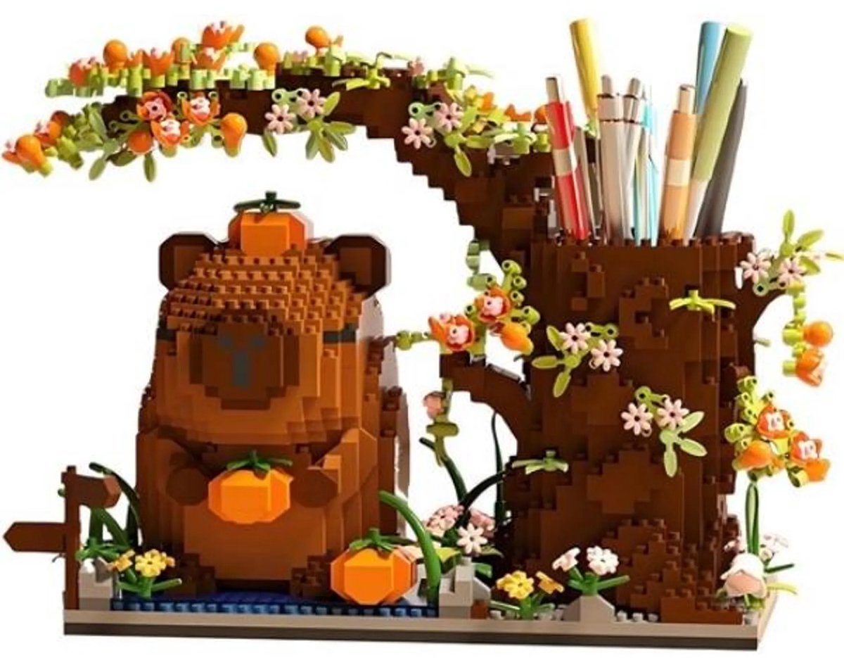 casalora - Bouwpakket van capybara - Capybara pennenbakje - Bouwspeelgoed - Bouwpakketten volwassenen - Bouwpakket kinderen - Niet geschikt voor LEGO Fisher-Price - Decoratie voor Huis, Cadeau, Kerst, Oudjaar, Nieuwjaar