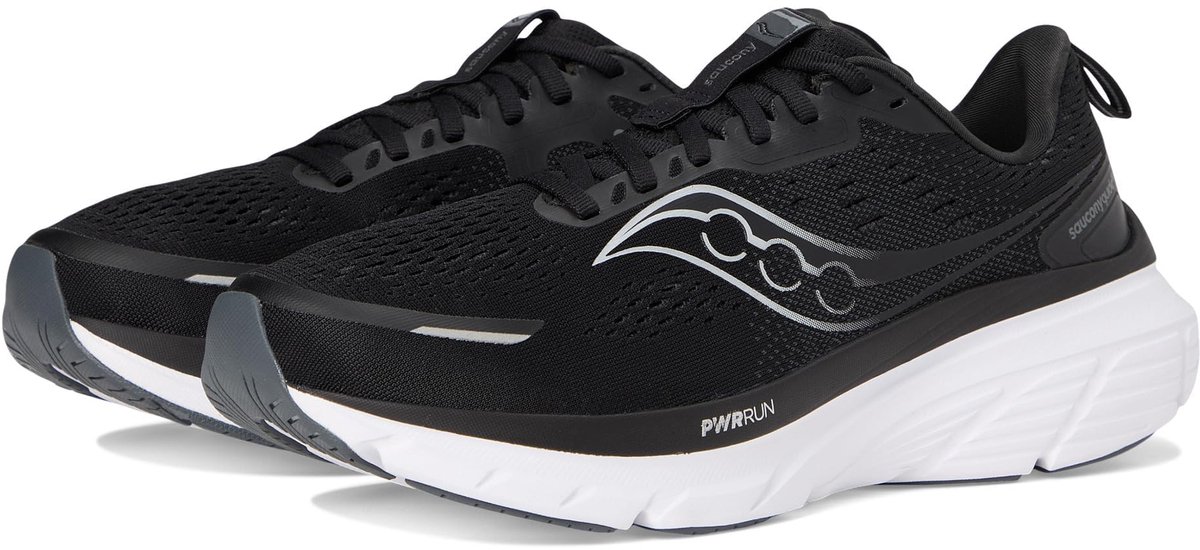 SAUCONY Guide 18 - Hardloopschoenen - Zwart/Wit - 40.5