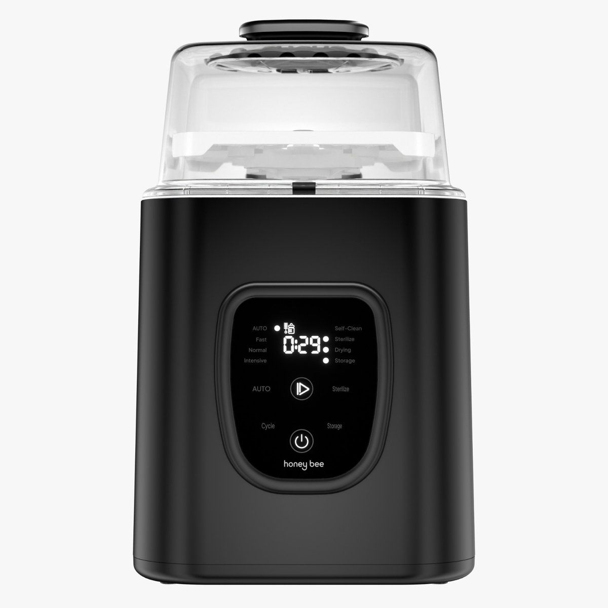 Honey Bee Automatische Baby Flessenwasser - Bottle Washer - Zwart