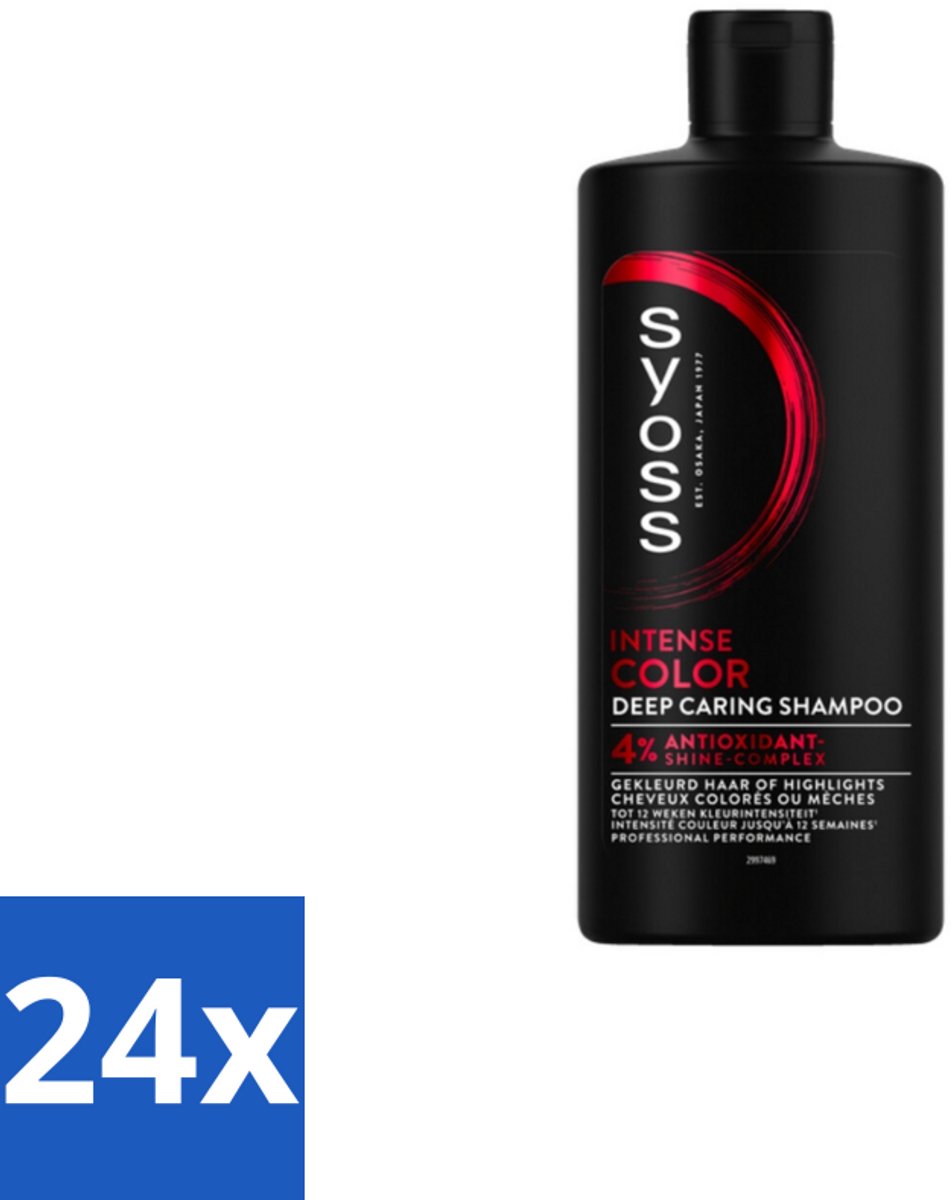 24 x Syoss Color Shampoo 440 ml - Kleurbeschermende Shampoo - Gekleurd Haar - Highlights - Kleurintensiteit - Glans