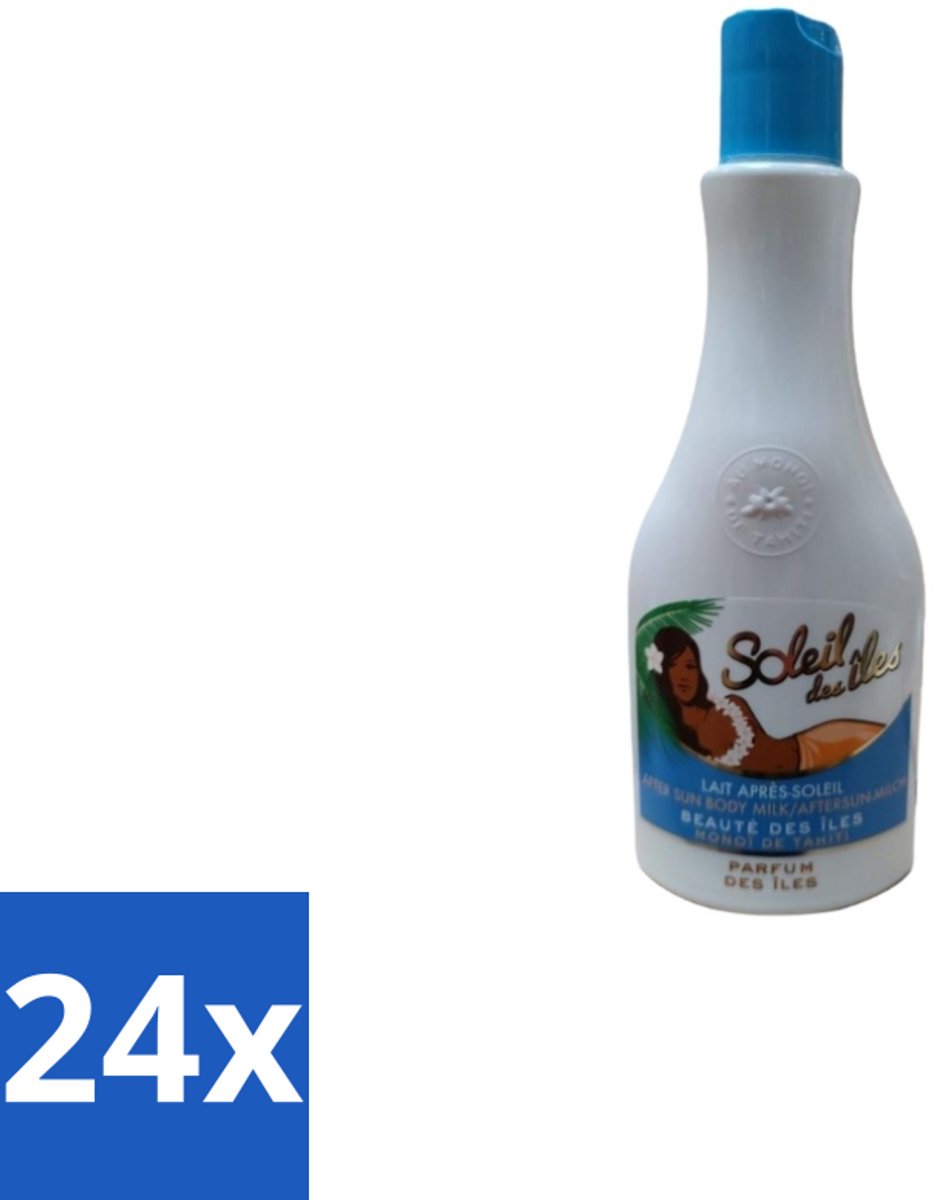 24 x Soleil des Îles – Aftersun Bodymilk – Monoï de Tahiti Kokos – 150 ml - Aftersun Bodymilk - Monoï Tahiti - Zonverzorging - Huidherstel - Hydratatie Na Zon