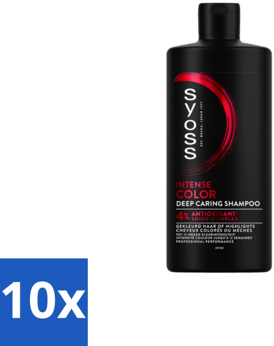 Syoss Color Shampoo 440 ml - Bulkverpakking - 10 stuks