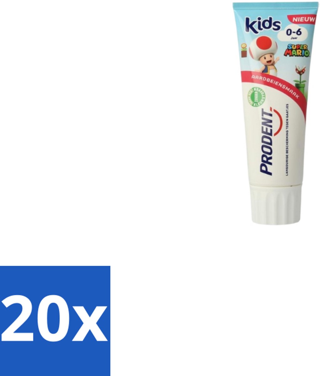 Prodent – Tandpasta – Kids 0–6 Jaar – 75 ml - Bulkverpakking - 20 stuks