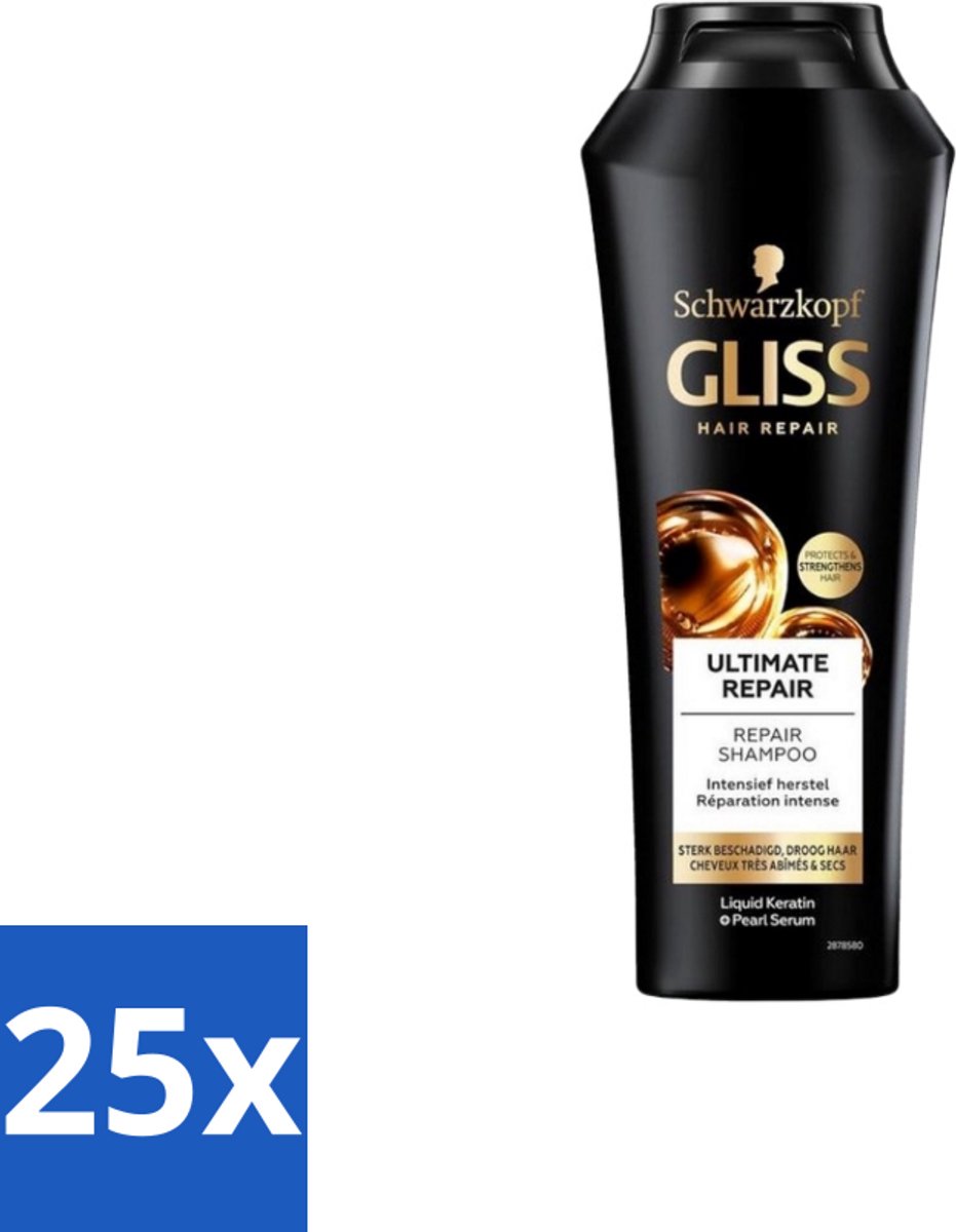 Gliss Kur – Shampoo – Ultimate Repair – 250 ml - Bulkverpakking - 25 stuks