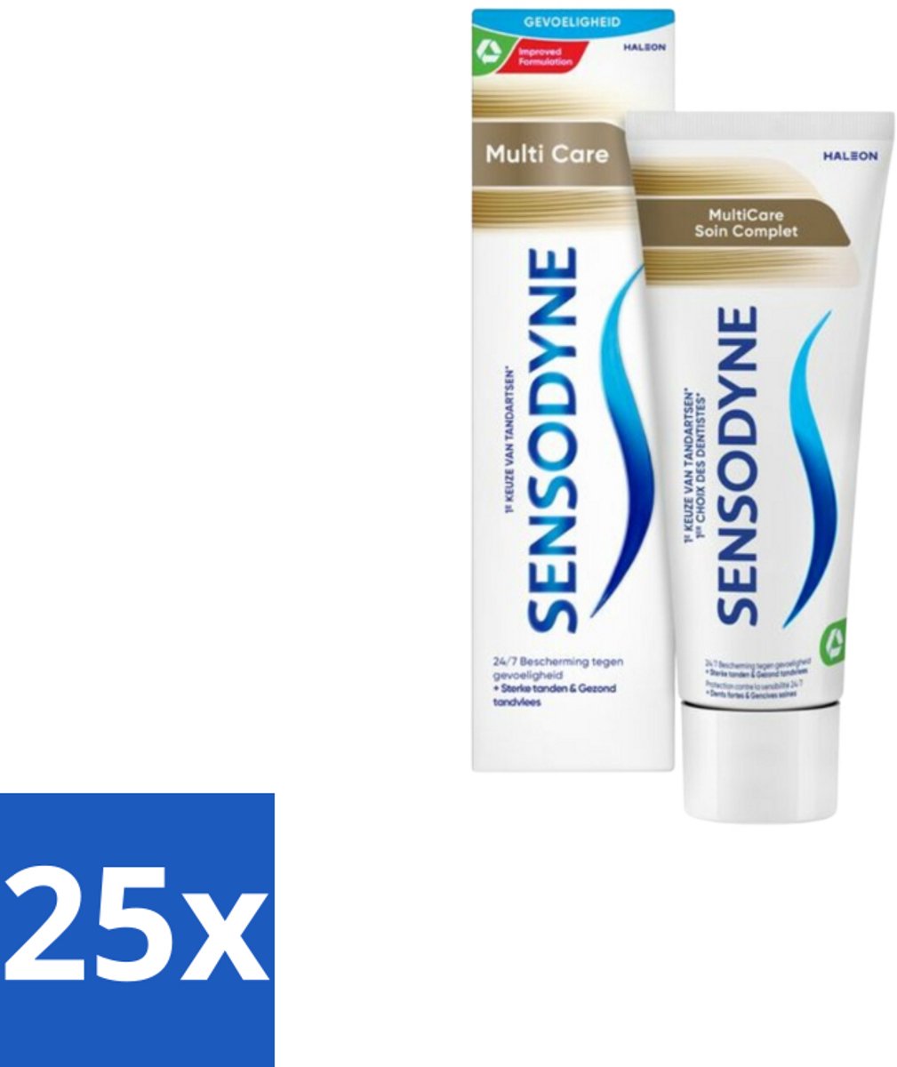 Sensodyne Tandpasta MultiCare 75 ml - Bulkverpakking - 25 stuks