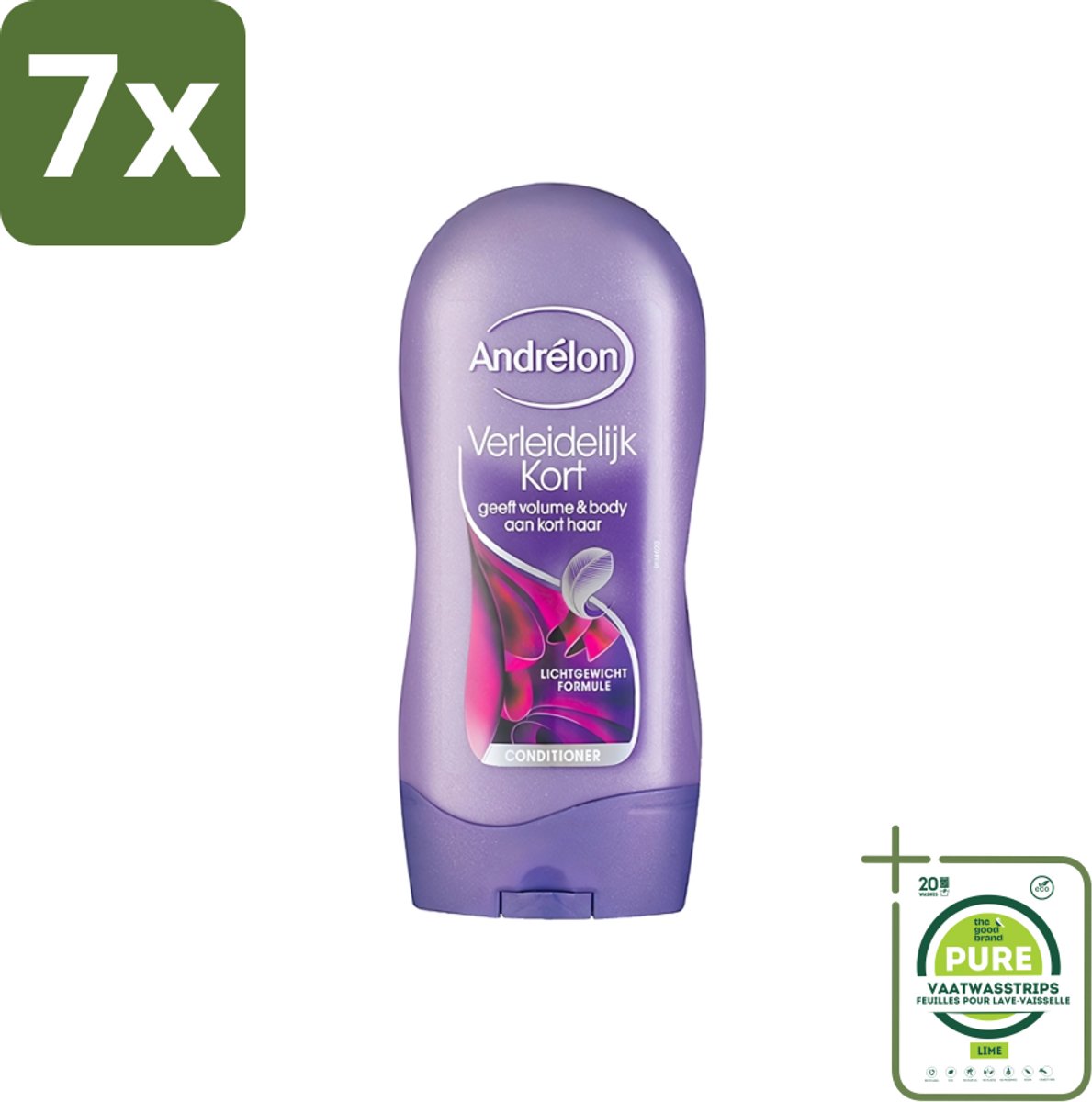 7 x Andrélon - Verleidelijk Kort - Conditioner - Voor Kort Haar - 300 ml - Grootverpakking - Kort Haar Conditioner - Volume Voor Kort Haar - Verzorging Kort Haar - Luchtig Haar - Soepel Haar