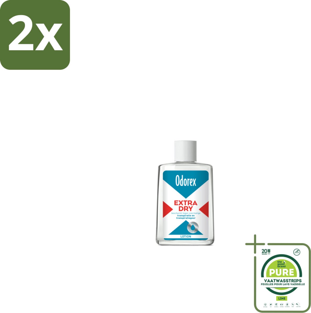 Odorex Extra Dry Lotion 50 ml - Voordeelverpakking - 2 stuks - Extra dry - Overmatig zweten