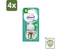 Air Wick - Recharge de désodorisant - Pure Nenuco - Diffuseur de parfum électrique - 19 ml - Lot économique - 4 pièces - Recharge - Diffuseur de parfum électrique