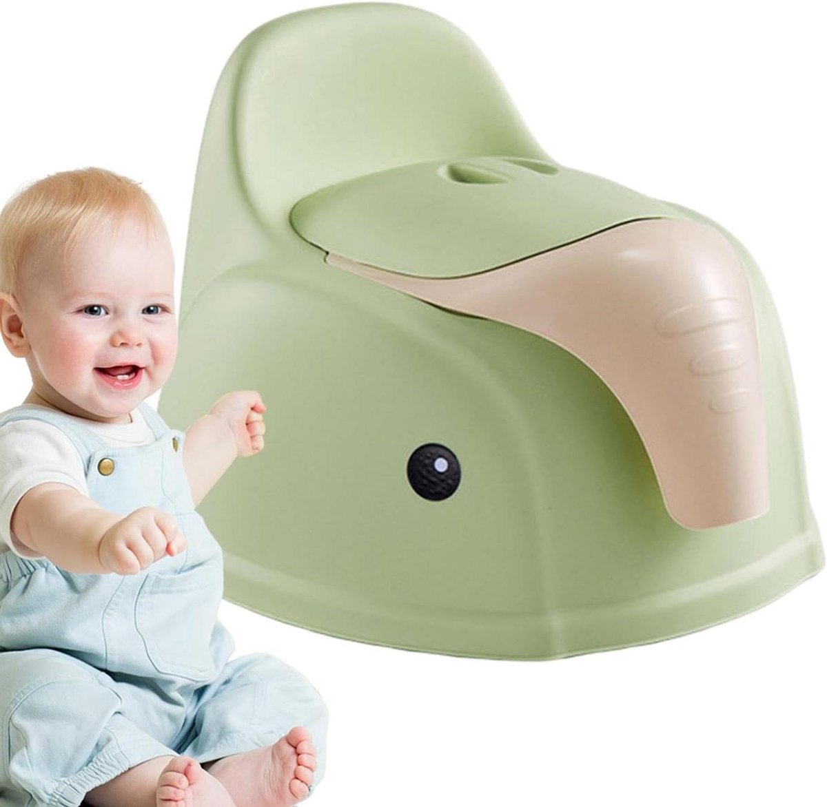 Peuterpotje - Zindelijkheidstraining - Kinderen Leren - Antislip Basis - 34 x 31 cm - groen