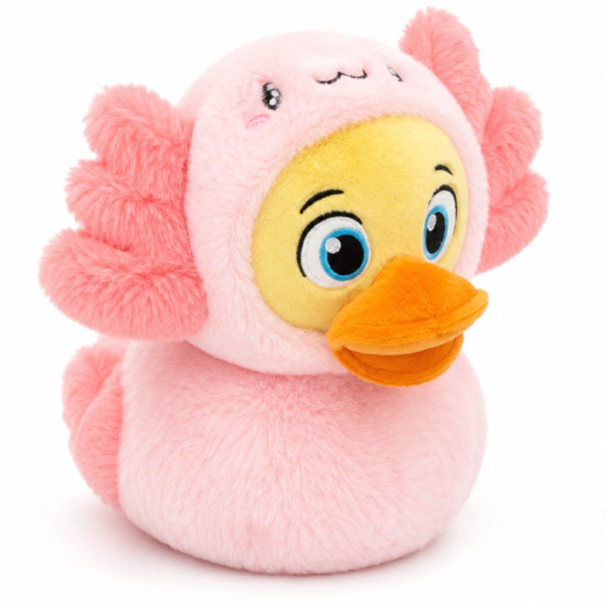 Eend in Axolotl Outfit Pluche Knuffel 30 cm - Speelgoed Knuffels voor Kinderen Jongens Meisjes - Duck Plush Toy