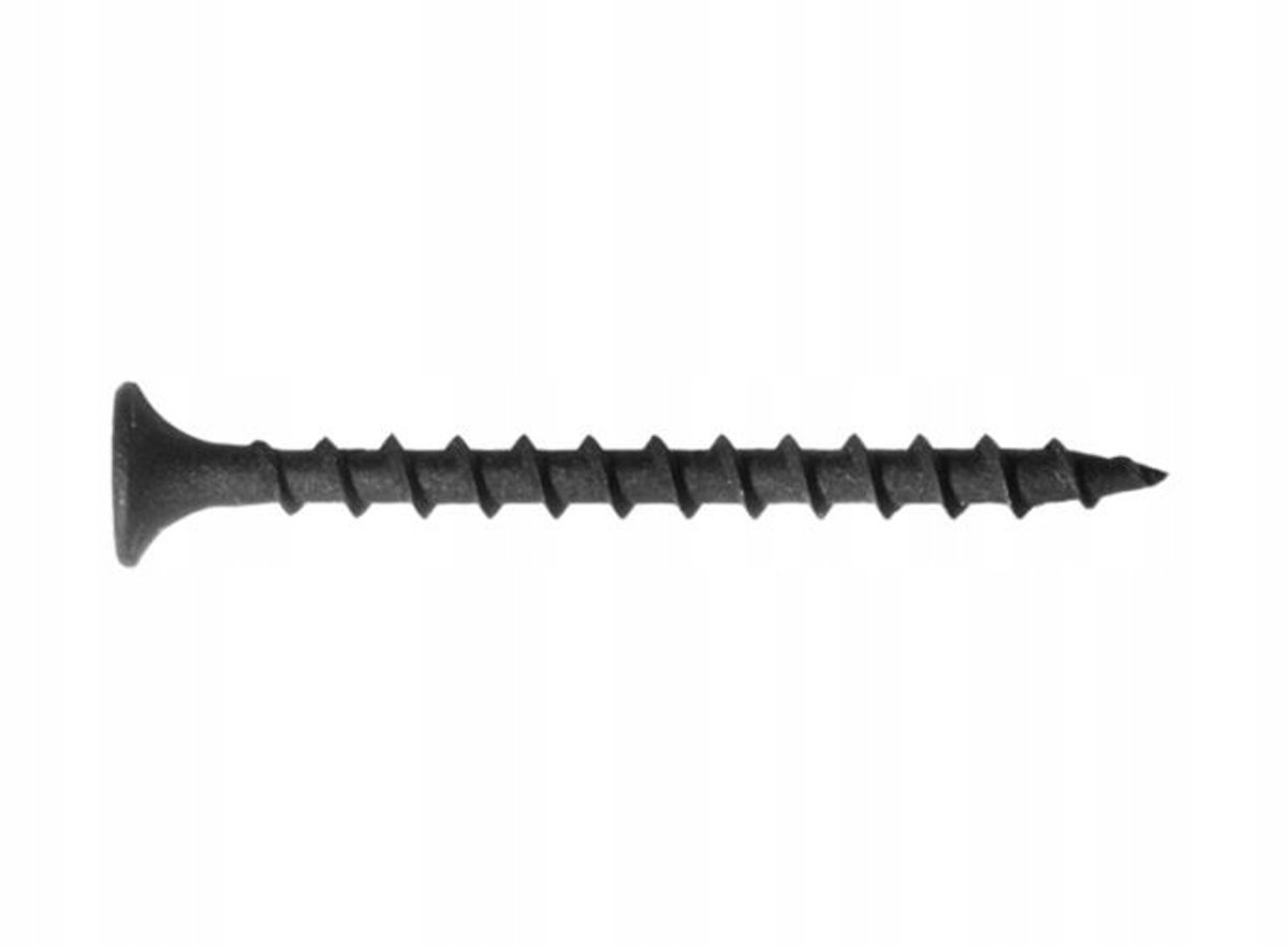 Zwarte schroeven 4,8x90mm voor hout & gipsplaten - 1kg