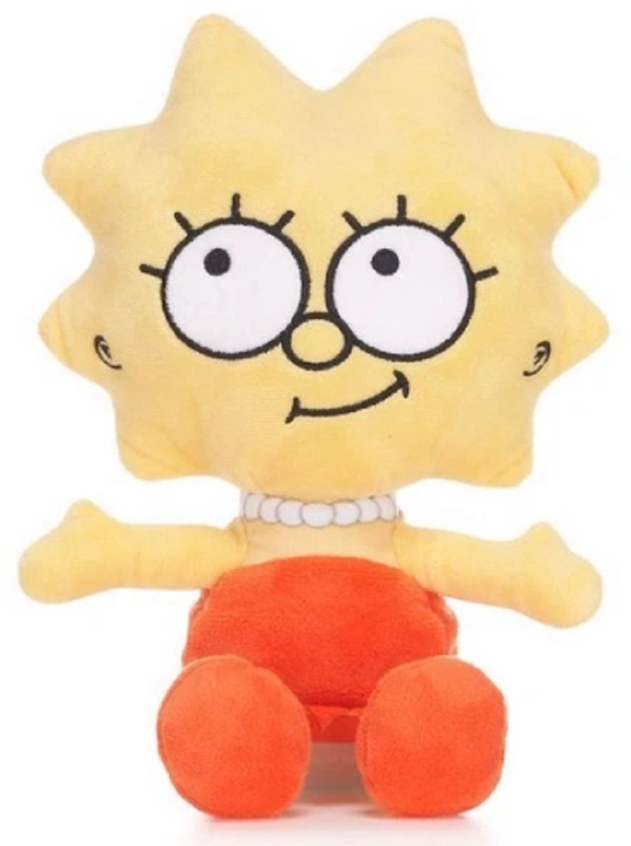 Lisa – The Simpsons Pluche Knuffel 32 cm - Speelgoed Knuffels voor Kinderen Jongens Meisjes - Simpons Plush Toy