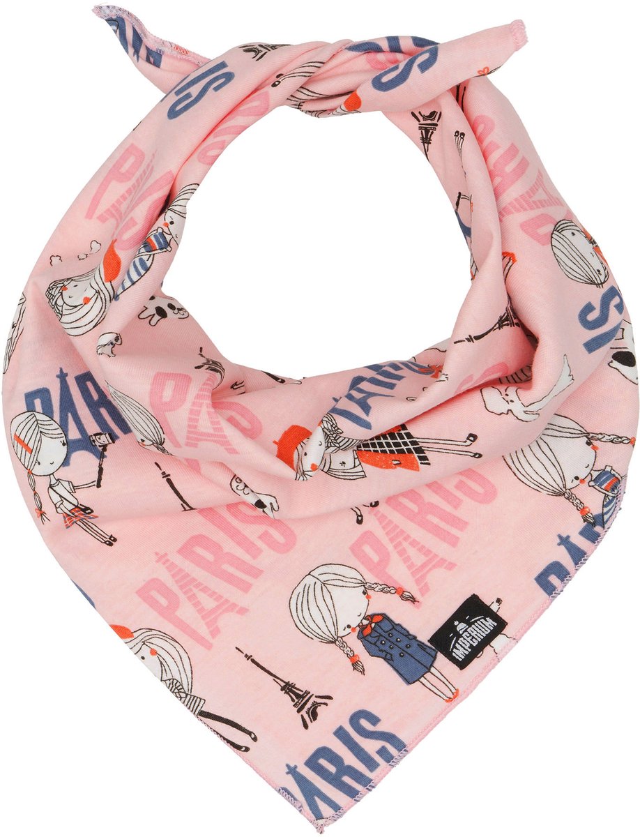 Bandana Parijs Stijl Roze Katoen voor Kinderen (2 mnd - 9 jr)