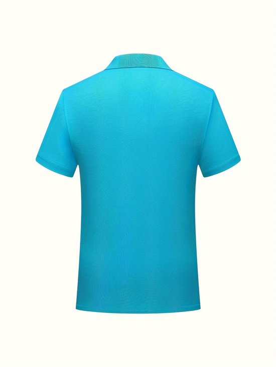 Currero Golf Polo Dames - Ademend Golfshirt - Polo Shirt - Sportshirt - Golfkleding Heren - T-Shirt - Golf Mode - Blauw XL — afbeelding 3