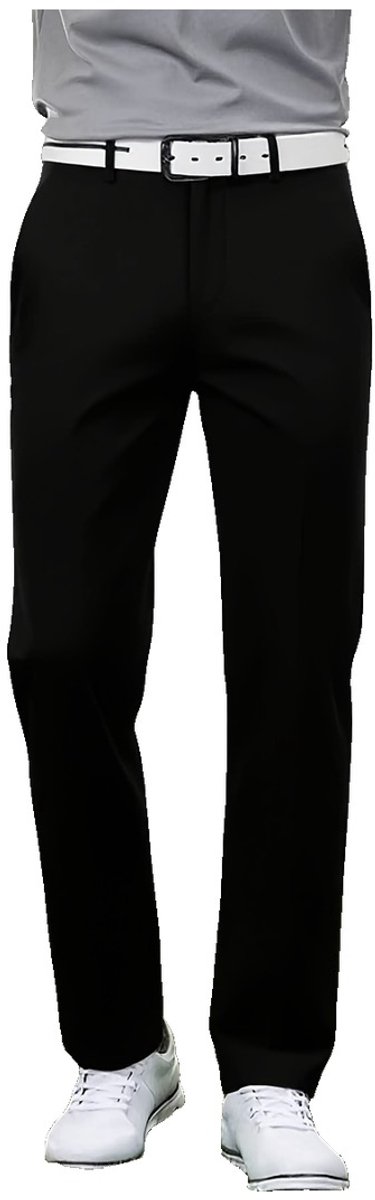Currero Comfortabel Golfbroek Heren Golfkleding Nette Pantalon Mannen Broek Outfit Chino Zwart