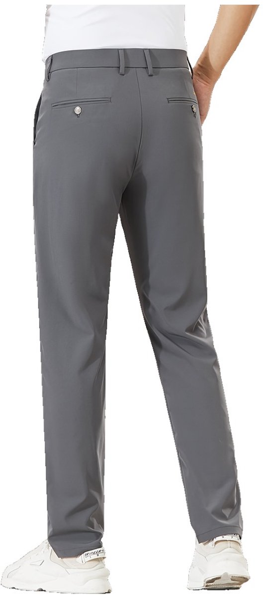 Currero Comfortabel Golfbroek Heren Golfkleding Nette Pantalon Mannen Broek Outfit Chino Donkergrijs XXXS