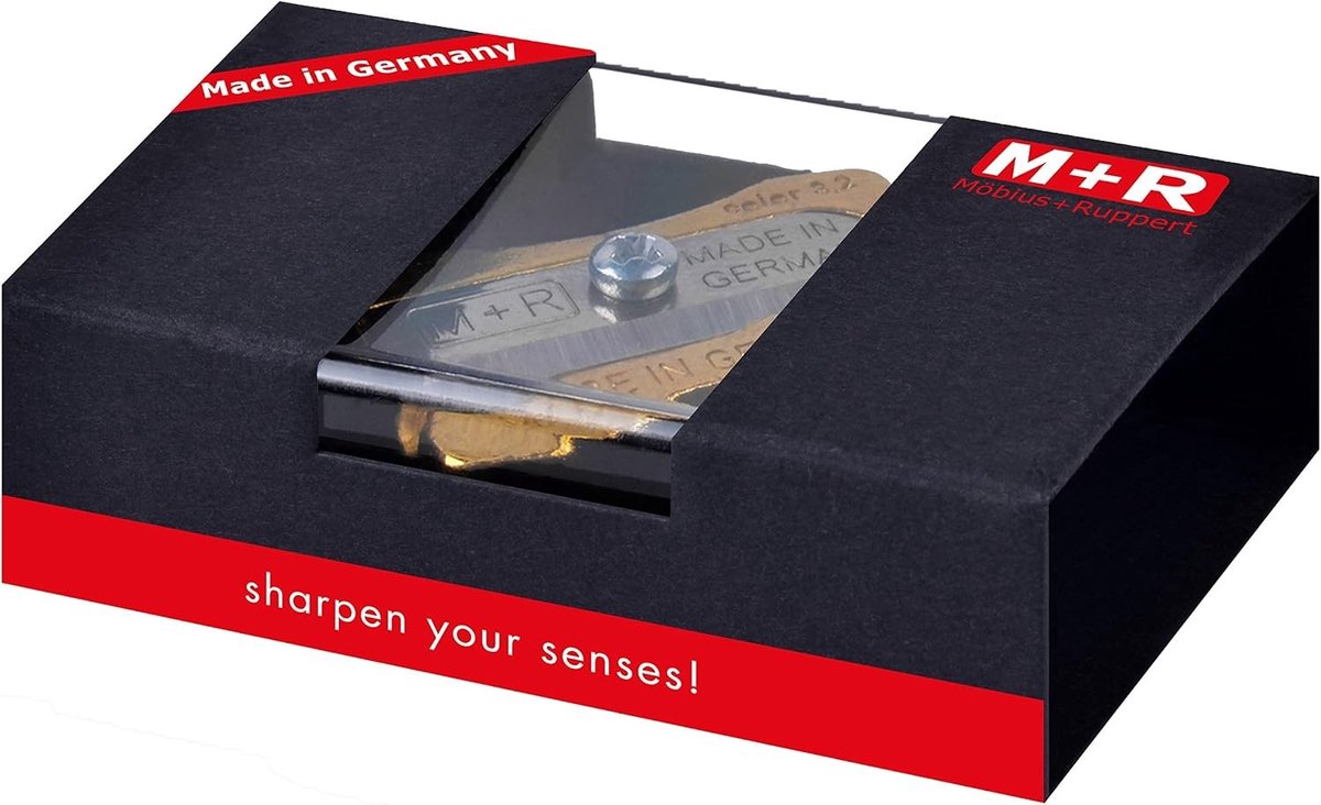 Puntenslijper - Messing - - Dubbele Slijper voor Vullingen tot 3,2 mm - In Geschenkverpakking