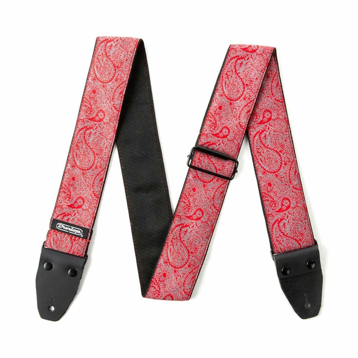 Dunlop D6711 Paisley Red Jacquard Gitaarband