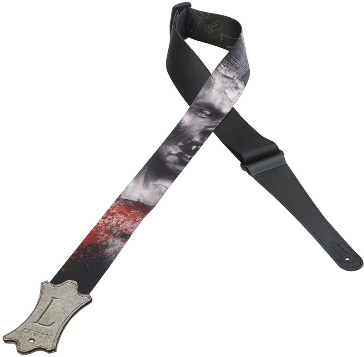 Levy's MPBS2-001 Polyester Gitaarband Bloodstone Design 1