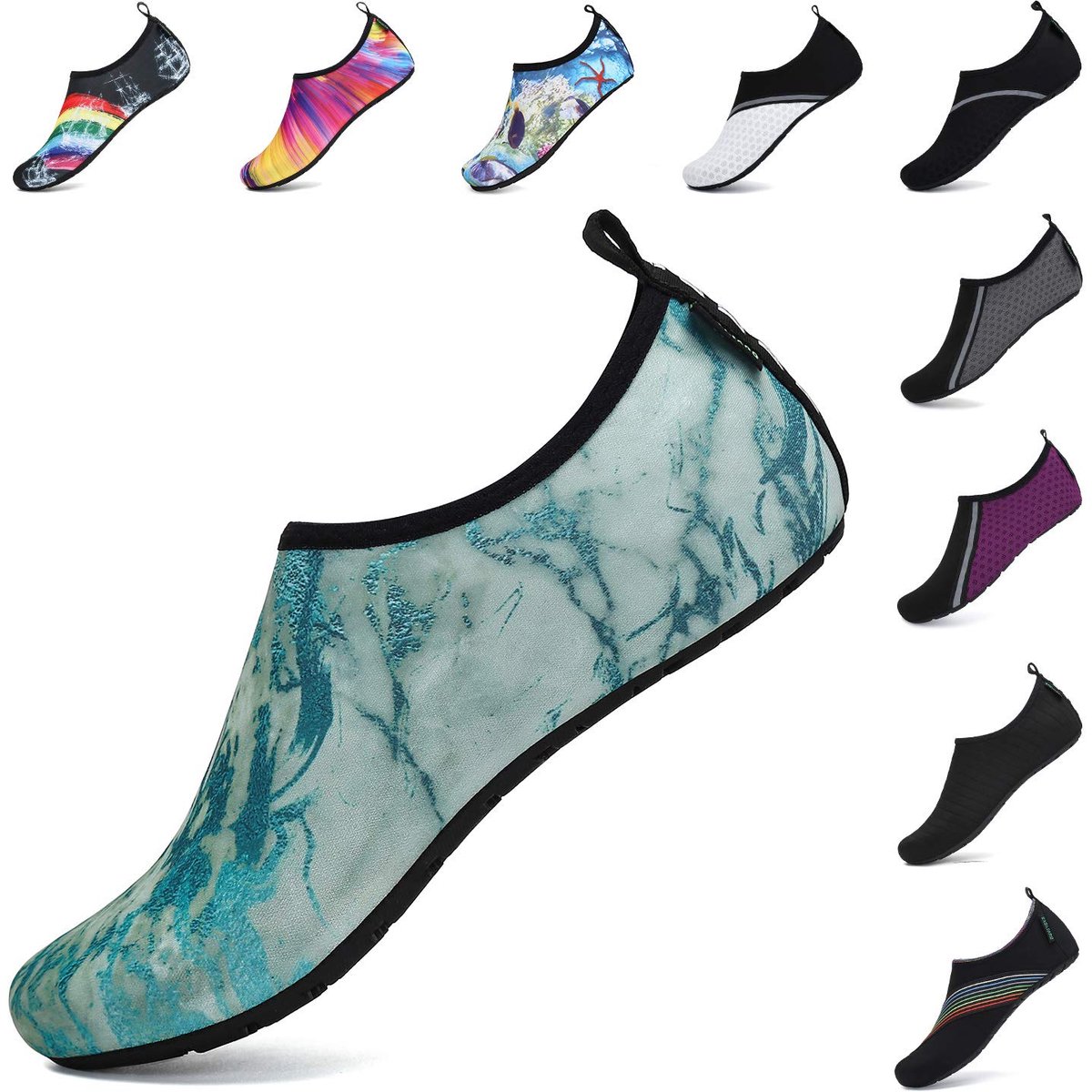 Badschoenen unisex 40/41 EU - turquoise - sneldrogend - perfect voor outdoor activiteiten - ShopVlot