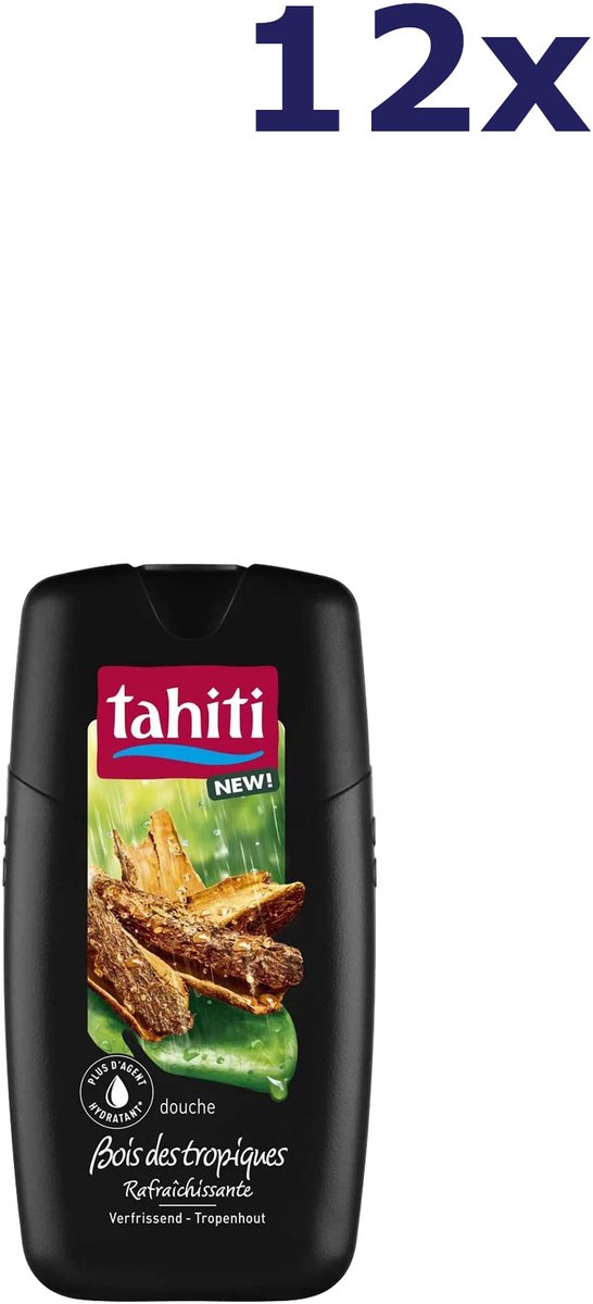 12x Tahiti 315ml showergel tropenhout