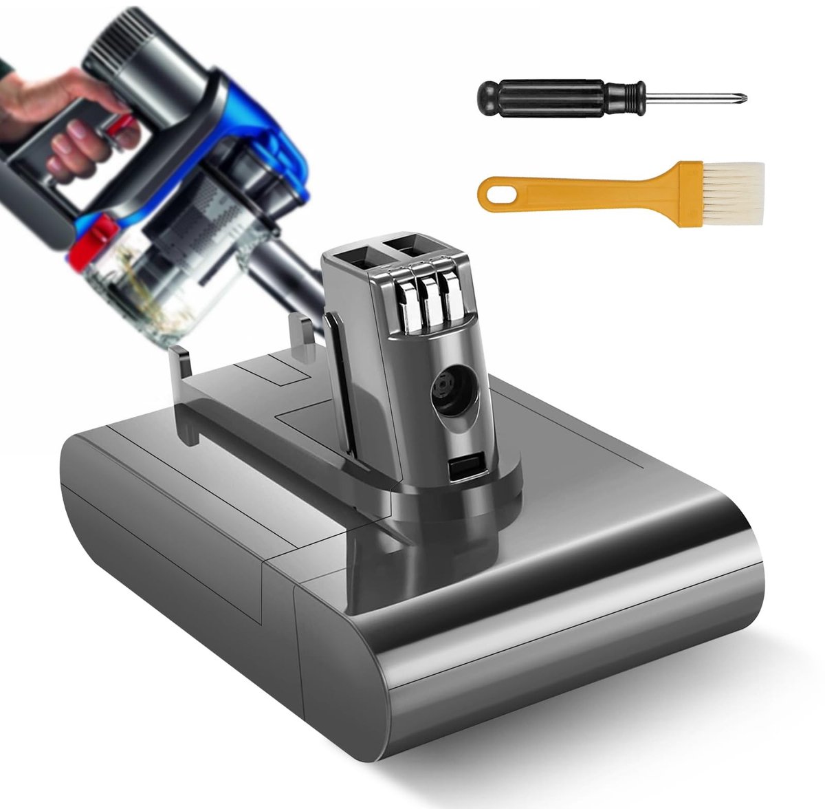 Elzusha - 7200mAh Vervangingsaccu voor Dyson Stofzuigers