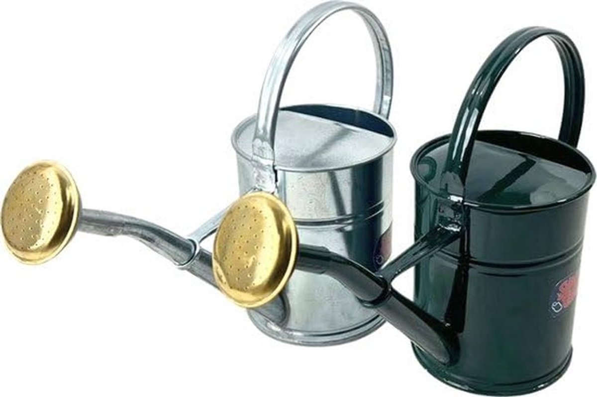 Elzusha - Set van 2 Gieter - 2 Liter - Groen en Zilver