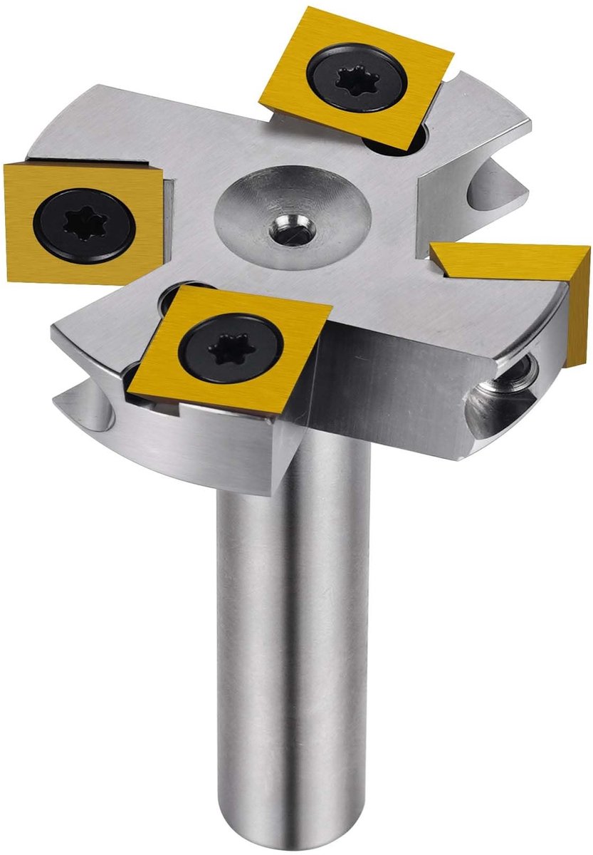 Elzusha - Vernikkelde Frees met 12mm Shank voor Houtbewerking