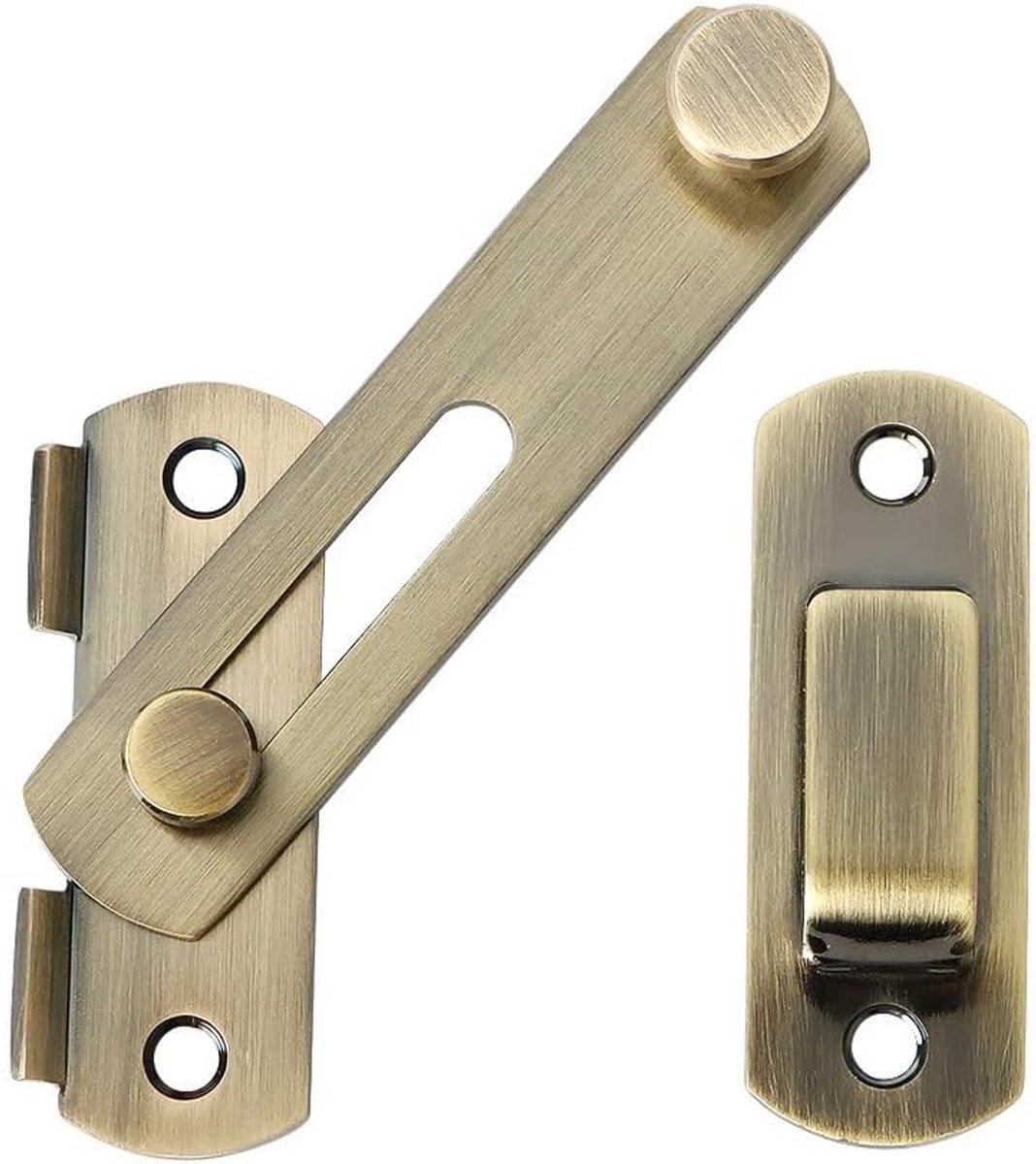 Sayayo schuifdeurslot, veiligheids deurslot, brons, 2.5 MM Dikte - ShopVlot
