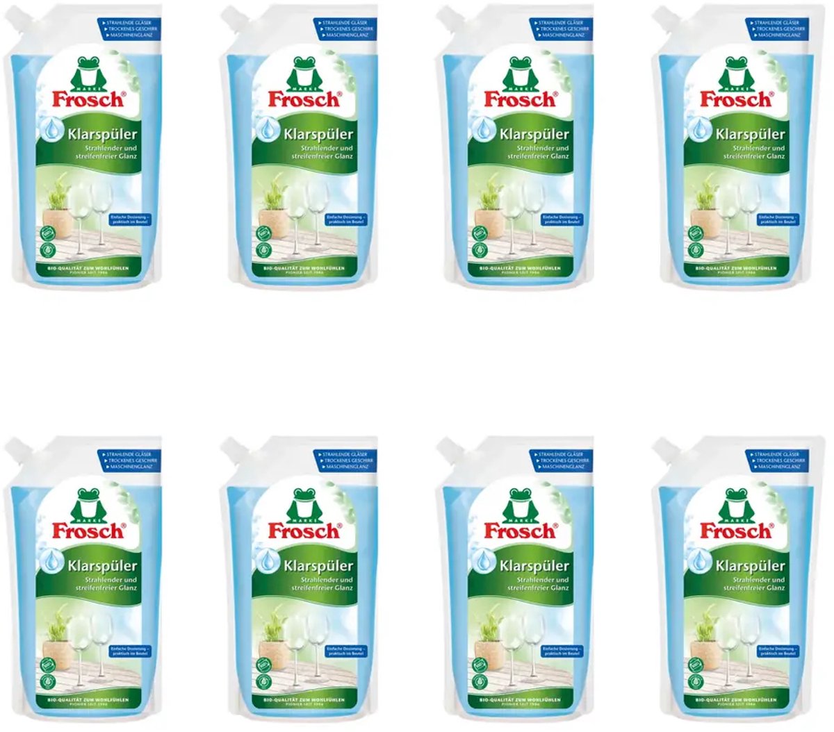 Frosch Spoelglansmiddel – 8 x 750 ml – 6 Liter – Voor Vaatwasser