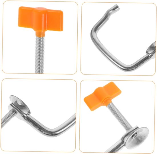 Pastamaker Onderdeel - Bevestigingsklem - Zelf Pasta Maken - Universele Reparatie - 15.5 x 6.5 cm - Zilverkleurig van Pastamaker — afbeelding 3
