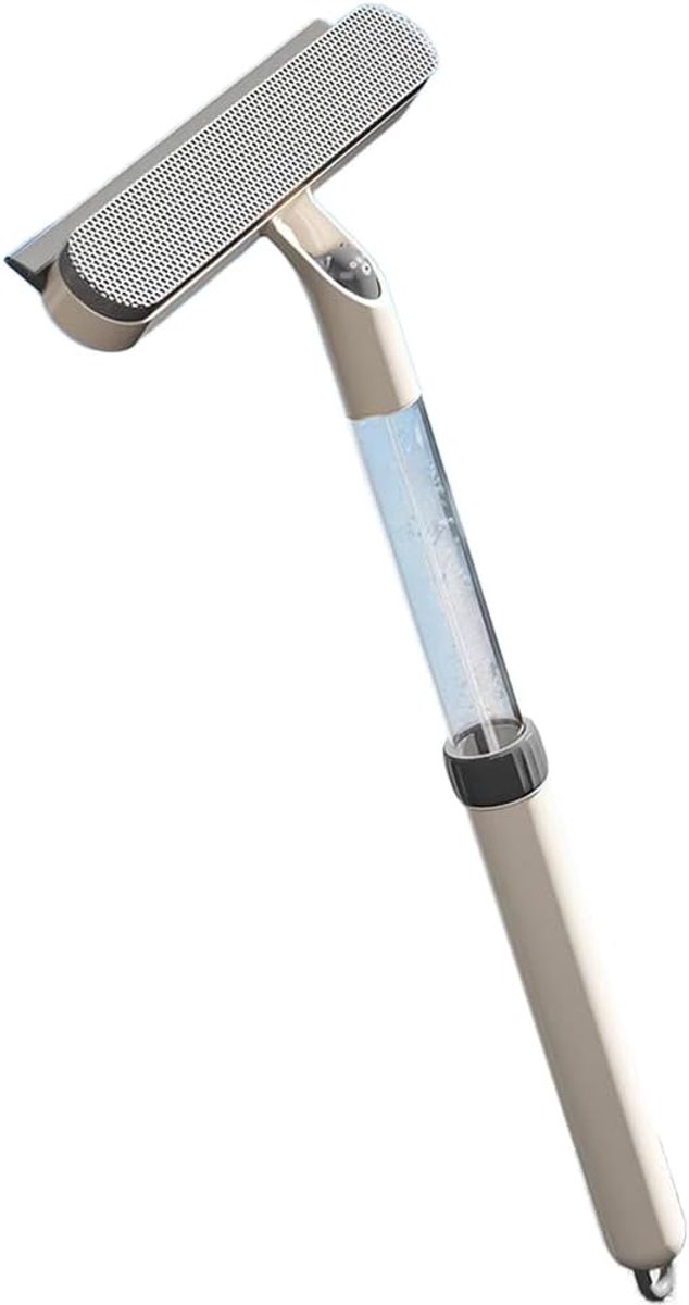 Telescopische raamreiniger - Glasschraper sproeier - Ramen schoonmaken - Ingebouwde sproeifunctie - 37-54 cm uitschuifbaar - Wit