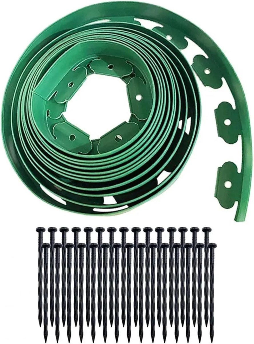 Tuinrand Rol - Bloembedrand Isolatie - Ruimte Bepalen - Eenvoudige Installatie - 5 cm x 10 m - Groen