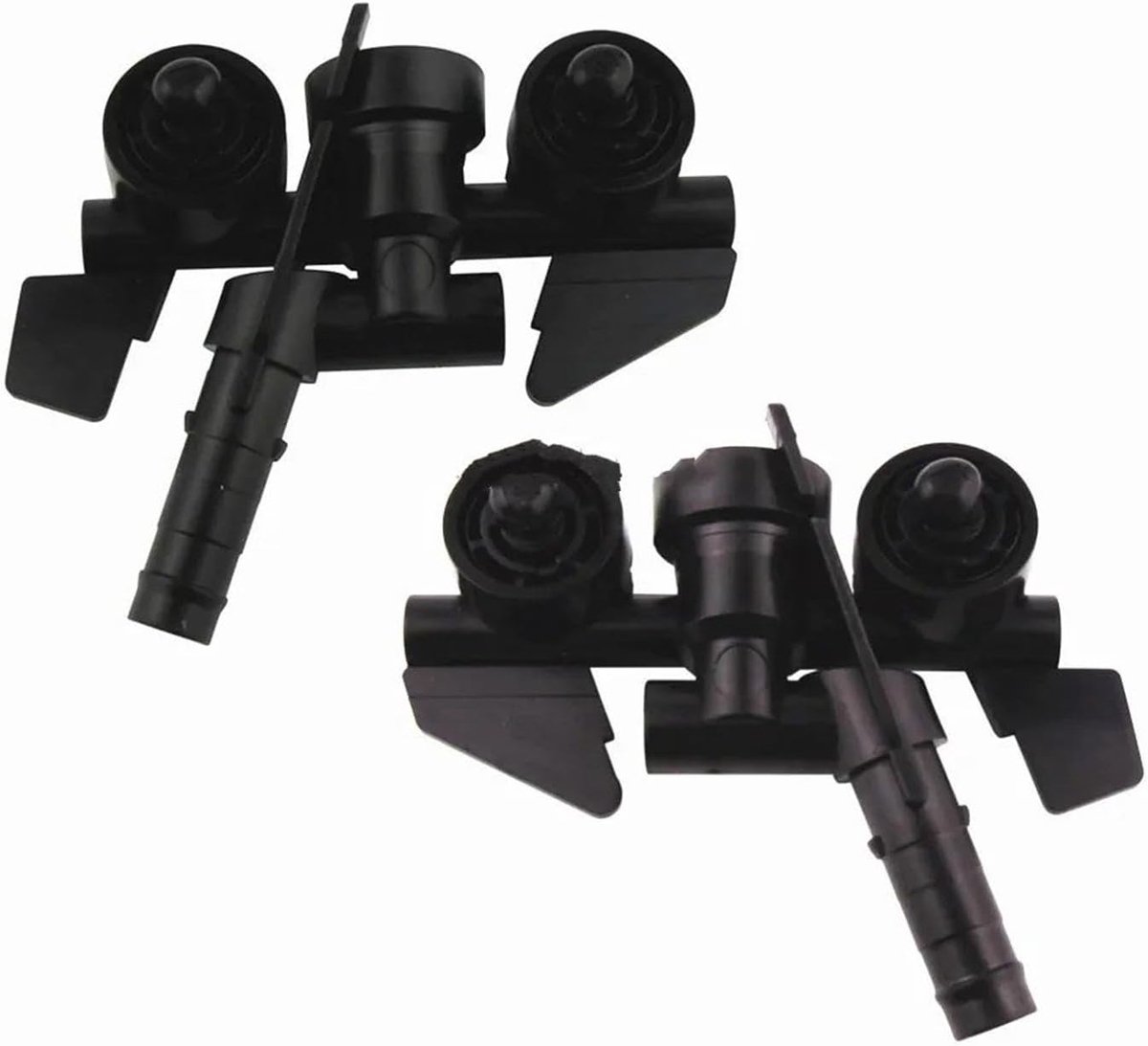 Koplamp Spuitmond - Reinigingssproeier Set - Auto Onderhoud - Duurzame Constructie - SET - Zwart