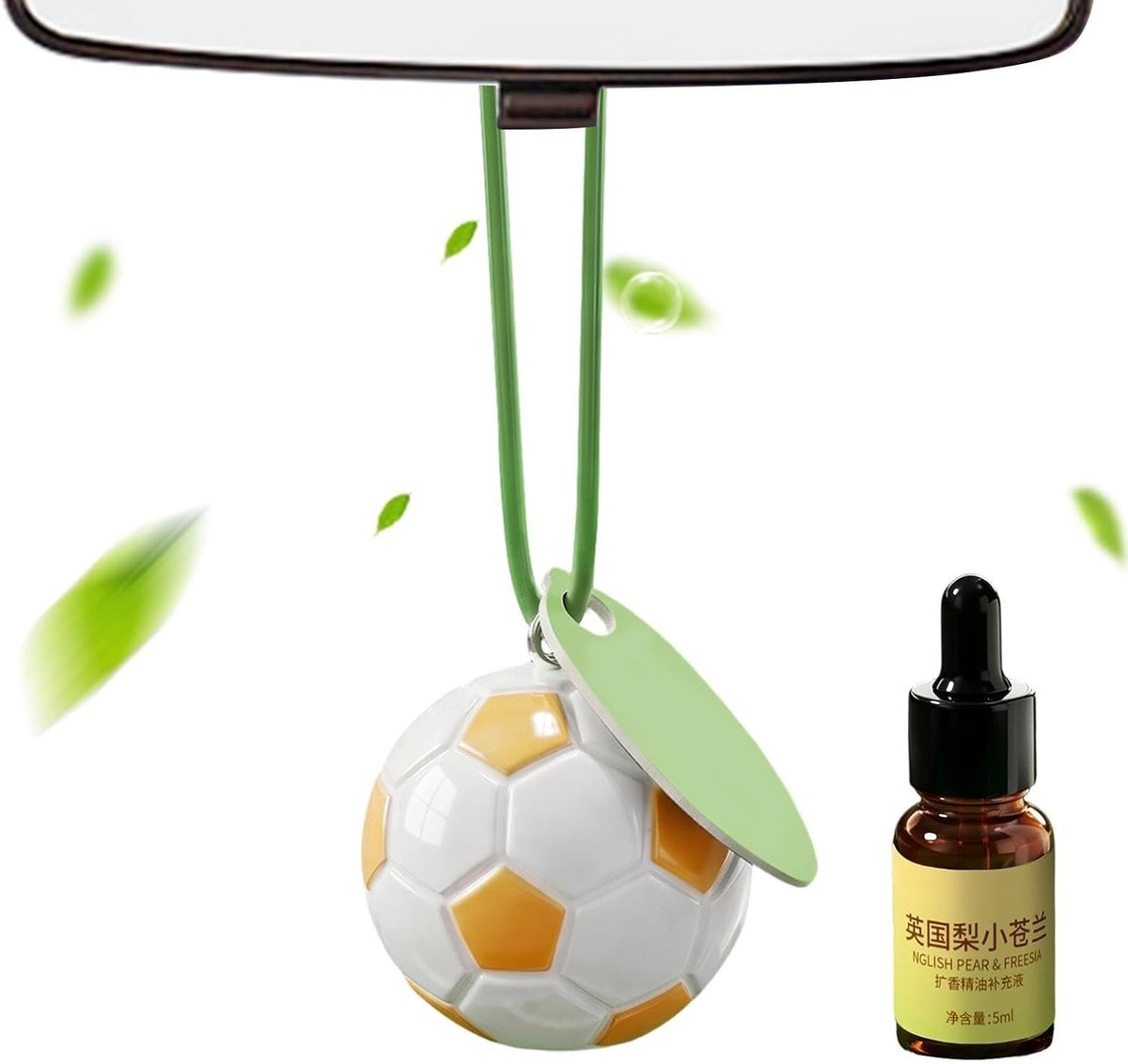 Auto Luchtverfrisser - Voetbal Hanger - Auto Interieur - Langdurige Frisheid - 8 x 8 x 4.2 cm - Niet gespecificeerd