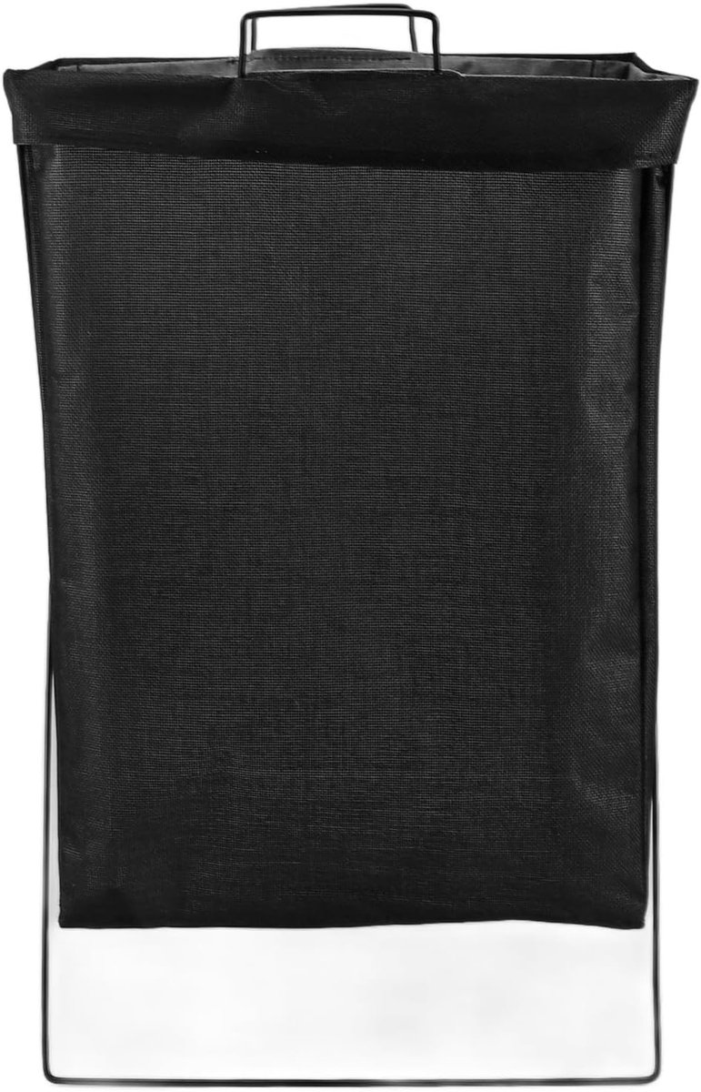 Opvouwbare Wasmand - Kledingmand Opberger - Ruimte Besparen - Stevig Ijzeren Frame - Klein Formaat - Zwart