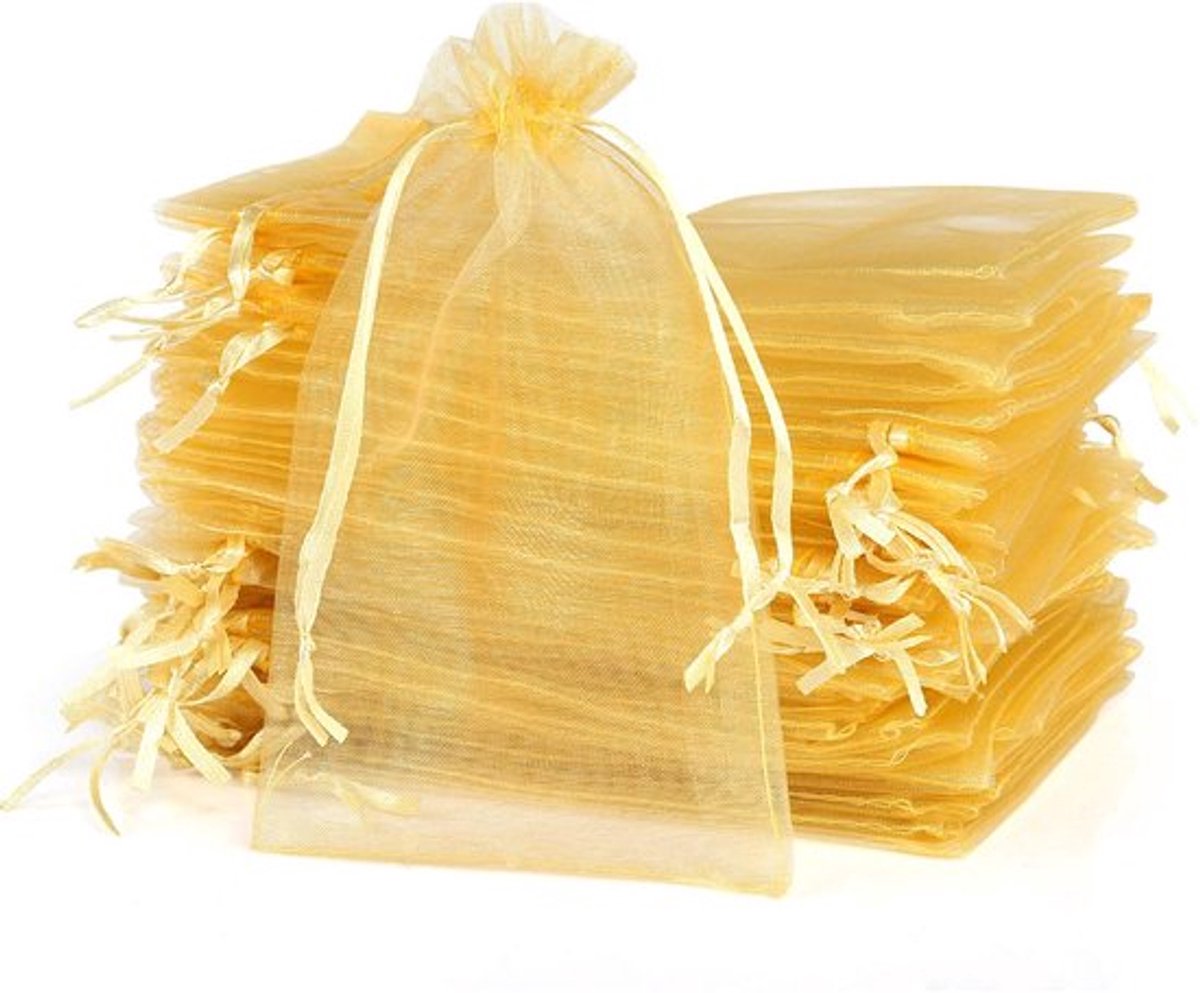 Dailygoods- Sieradenzakjes 120 stuks - Organza zakjes 10 x 15 cm - Cadeautasjes
