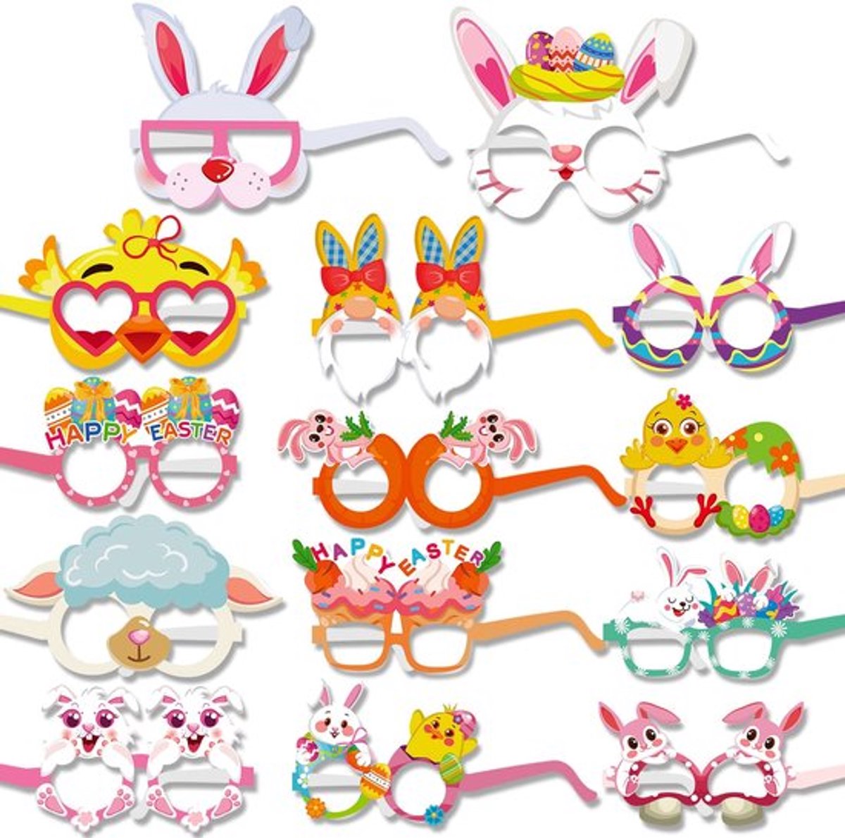 Vt products - paasbril - feestdecoratie - voor paasfeest - vrolijke kleuren