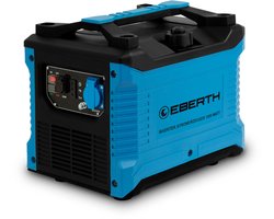 EBERTH 1000 Watt inverter-stroomgenerator, stil, noodstroomaggregaat met 2 PS benzinemotor, 4-takt, stroomgenerator met 1x 230V en 2x USB-aansluiting, invertertechnologie voor stroom zonder spanningspieken