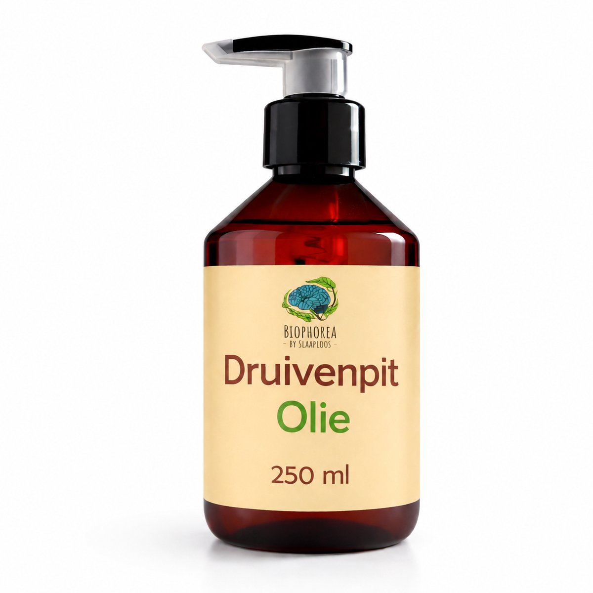 Druivenpit Olie - 250ml - 100% Puur Koudgeperste Grapeseed Oil - Biophorea Druivenpitolie - Geschikt als basisolie, voor Huid, Haar en Snijplanken