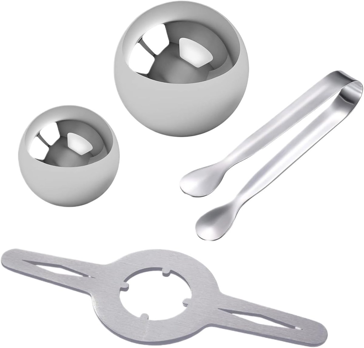 Espresso Koelbal - Vriessteen - Dranken Koelen - Smaakbehoud - 12.2cm - Veelkleurig