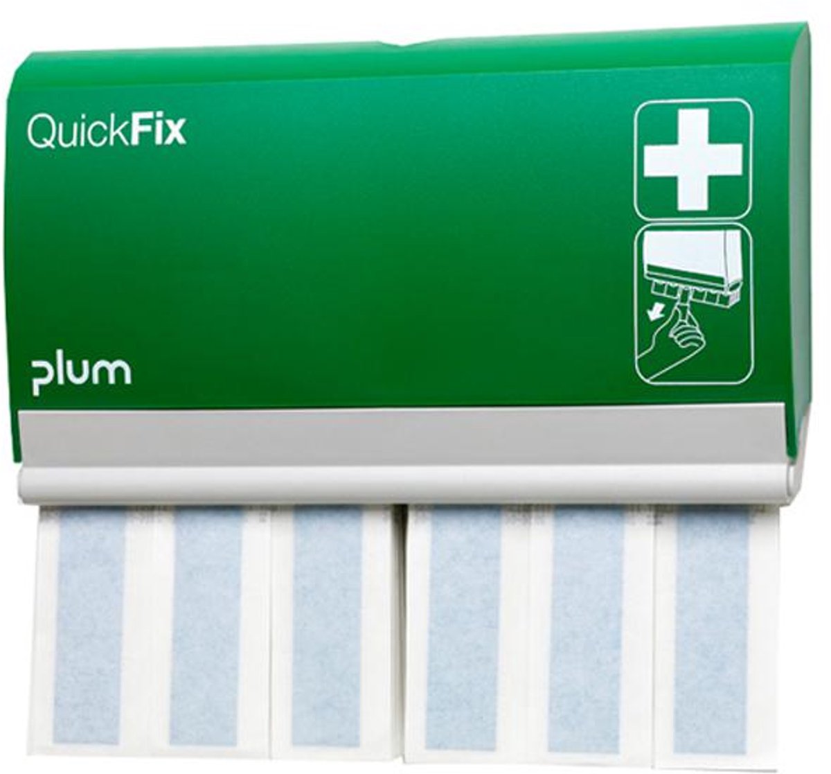 Plum QuickFix Pleisterautomaat Detecteerbaar Lang | Pleisterautomaat incl. 2 x 30 pleisters, detecteerbaar lang