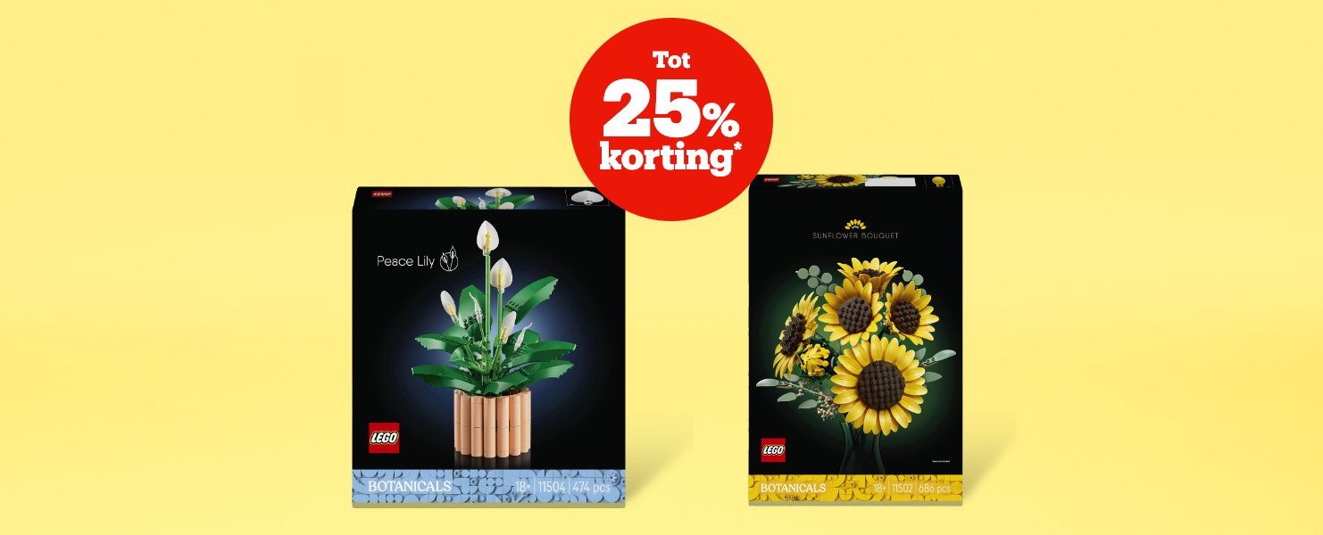 Korting op LEGO Botanicals
